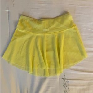 Eleve Dancewear Drop Waist Skirt in Lemon